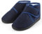 TIESTRA Mens Slipper Boots Warm Felt Slippers Wide Fit Winter Cosy Fur House Shoes Non Slip for Indoor & Outdoor Blue 10UK-44EU