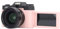 Digitalkamera, WiFi 48MP Autofokus 4K-Videokamera, 16-facher Digitalzoom-Vlogging-Kamera mit 3-Zoll-180°-Klappbildschirm, Abnehmbarem Weitwinkelobjektiv, Kompaktkamera für () PINK