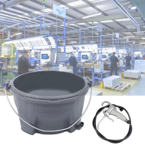 RustyVioum Handheld Plastic Bucket Oiler Lubricator Barrer, Handheld Bucket Oiler Light Oil Barrer Pipe Threading Steel Dragon Tools