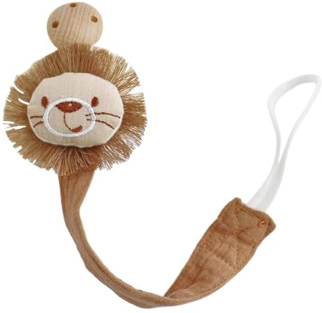 ETUCYNG Schnullerkette aus Baumwolle, Schnullerketten aus Seil – 2 Stück Schnullerkette mit Klammer Schnullerkette Stoff für Babys, Gurtclip für Beißringe, tragbarer Brustwarzengurt