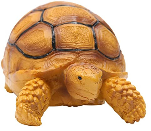 Toddmomy Ornement en Forme De Tortue Naturelle Accessoire pour Aquarium Sculpture De Tortue pour Une Utilisation Sûre Et Fraîche