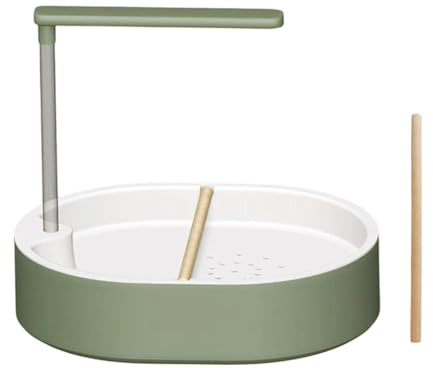 SZLIFE Doccia per Pappagalli con 26 Uscite d'Acqua, Vasca da Bagno Automatica per Uccelli Forniture USB Multifunzione con Pompa da 5 W, Bagnetti per Uccelli per Cockatiel, Amici, Piccioncini, Verde