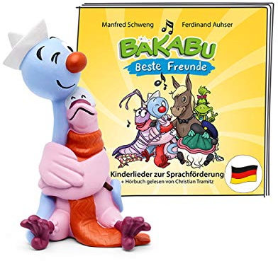 tonies Hörfigur für Toniebox, Kinderlieder: Bakabu – Beste Freunde, Hörbuch und Lieder für die sprachliche Frühförderung, für Kinder ab 3 Jahren, Spielzeit ca. 37 Minuten