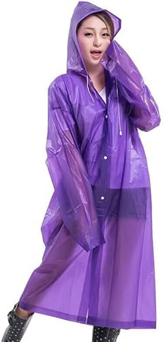 Boolavard Adult Unisex Reusable Waterproof Rain Coat Portable Rain Jacket Poncho for Outdoor 150 * 65cm
