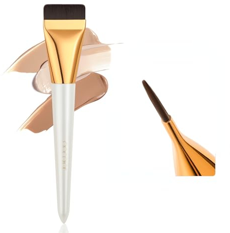 docolor Flat Foundation Brush for Liquid Makeup,Ultra Thin Liquid Foundation Brush Premium Makeup Face Brush for Blending, Cream, Thin Foundation Brush Makeup Tool Face Foundation Flat Brush