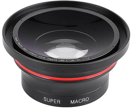 Denash Objectif Grand Angle 37mm, Objectif Macro Professionnel à Pince, Grand Objectif de Téléphone avec étui en Cuir pour Appareil Photo iPhone et Autres Téléphones Portables