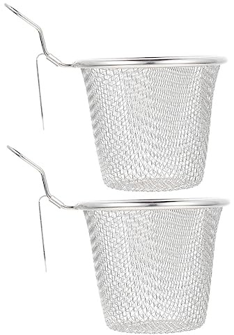 Gririw Colino Da Cucina in Acciaio Inossidabile 2 Pezzi Cestelli Riutilizzabili Per Pentola Calda Con Maglia Fina Scolapasta Da Cucina Per Cottura Di Pasta E Alimenti