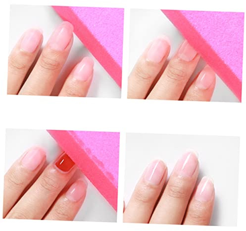 TOVINANNA Blocchi per Unghie Rosa 10 Pezzi Spugna Abrasiva a 4 Lati per Limatura e Lucidatura Unghie a Casa o Salone Professionale