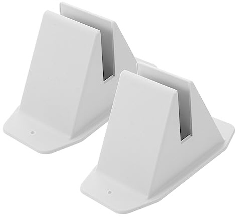Mipcase 2 Piezas Valla de Jardín Pequeña Base de Plástico para Cerca Accesorio de Jardín y Patio para Decoración de Casa