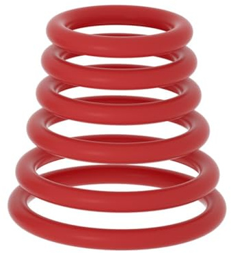 Lättviktiga elastiska fitnessaccessoarer för män, 6-delars set, smidiga och bekväma-RDMF106 (Röd)