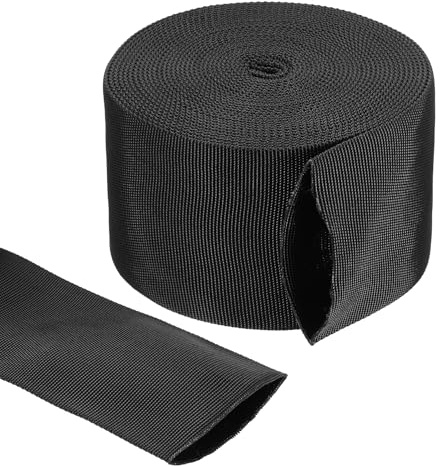 QUARKZMAN Gaine Protectrice en Nylon 2.4 ID 26FT Enveloppe De Câble Noir | Pour Cordage De Soudure Torche Tig Tuyau Hydraulique