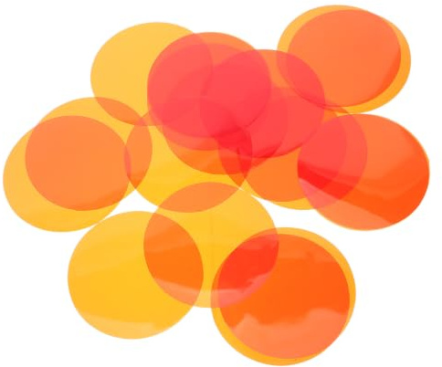 TEMPNAP 30 St Självhäftande Varm Ljusfilm Färgkorrigerande Gelfilter för LED Spotlights Omedelbar Atmosfär Jämn Diffusion för Hemmets Kök Vardagsrum och Sovrum Orange