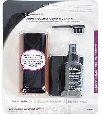 RCA RD1007Z Discwasher Record Cleaning Kit with D4+ Cleaning Solution (1 Pack)
