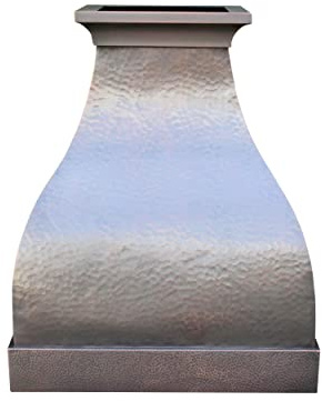 SINDA Copper Range Hood with Profession Stainless Steel Vent with Liner & Internal Motor, 48Wx36H, H29-NI4836