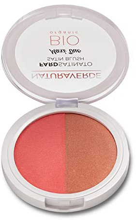 Naturaverde | BIO Make Up - Fard Satinato Maxi Duo, Blush in Polvere, Illuminante Viso, Contouring, Trucchi Donna, 10gr, N°03