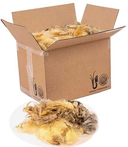 Schafwolle Öko-Dünger, Gartendünger für alle Pflanzen, 100% natur, unverpresste Nährstoff-Düngung für Gemüse, Blumen, Baum- und Strauchdünger (1 kg, Natur (ungeschnitten))