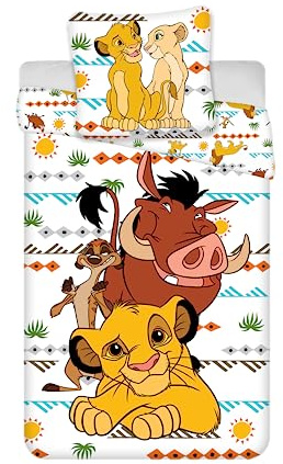 El Rey León Africa Simba Timon Pumba Funda Nórdica Cama 90 140x200 + Funda