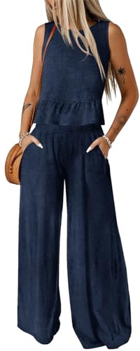 Dokotoo Summer Two Piece Sets for Women Going out 2 Piece Matching Sets Clothing Dressy 2026 Spring Loungewear Lounge Sets for Women Cruise Travel Outfits Womens Beach Vacation Clothes