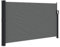 vidaXL Seitenmarkise, Wandmarkise mit PU-Beschichtung, Sichtschutz für Balkon Terrasse Garten, Windschutz Markise, Ausziehbar Anthrazit Polyester