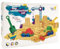 Genio Kids Magic Sand Baustellenfahrzeuge Kinder Set 1 kg Zaubersand mit Sandspielzeug Fahrzeuge, Sandkasten und Sandknete Werkzeuge, Sandspiel Knetsand für kinder ab 3, Mädchen und Jungen