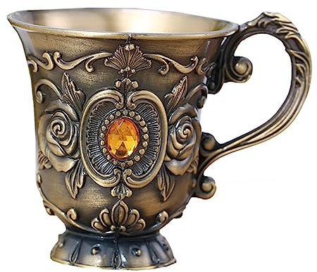 OKUMEYR Cáliz Vintage De Metal Para Vino Retro Para Fiestas Bar y Reuniones Familiares Diseño Práctico y Elegante