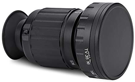 JTLB 11X Magnification HD Viewfinder with Multi-Coated Optical Elements, Telescopic Design for Aspect Ratio Ring, Anamorphic Film, Suitable for 1/2 & 1/3 TV Formats