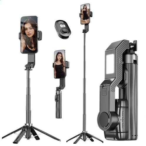 Gimbal Teléfono Móvil Smartphone Influencer Accesorios 360° Rotación Smart Soporte para Teléfono Inteligente para Vídeos Grabado De La Mano Silencioso