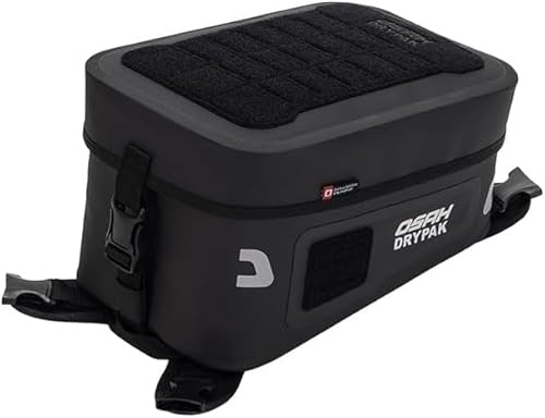 Borsa da Serbatoio Moto Impermeabile in TPU, Borsa Moto Universale per Enduro e Adventure, Borsa Tank Compatta e Resistente all’Acqua con Cinghie MOLLE, Striscia Riflettente e Fondo Antiscivolo (Verde