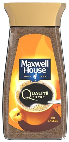 HOUSE - Café Soluble Qualité Filtre MAXWELL | Savoureux et onctueux | Idéal pour un moment gourmand | le bocal de 200g | LOT DE 3