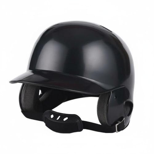 Chatonshen Baseball Guard Bambini Casco da Baseball Protezione Facciale Visiera Ventilata Imbottitura Assorbente Urti Funzione Traspirante Adatto a Allenamento E Competizioni Sportive, Nero, Adulto