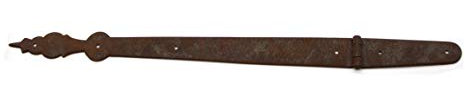 Möbelband, Scharnier vintage, Eisen geschmiedet rostig, IRR7309, 58 cm