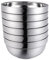 Cabilock 6Pcs Edelstahl-Saucenschalen,Mini-Vorbereitungsschalen, Einzelne Untertassen,Kleine Schalen FüR Dips, Runde GewüRzgerichte, Sushi-Vorspeisenteller, Silberfarben FüR Kleinkinder RüHrsc