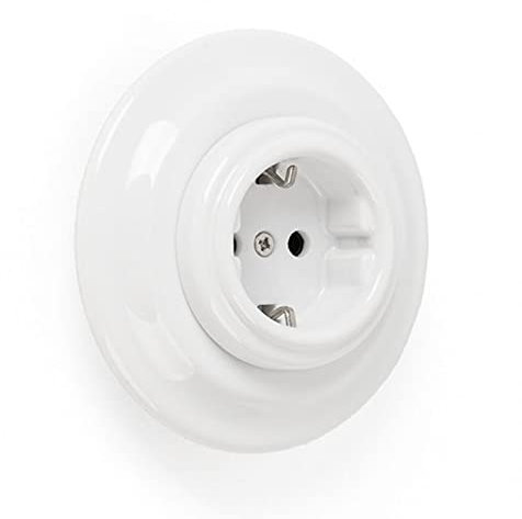Porcelana Base de Enchufe Schuko de Empotrar con Toma Tierra 240V,16A