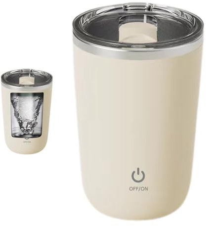 Taza De Café Autoagitadora De Taza EEléctrica Automezcladora | Taza Estanca, Tazas De Vidrio De Mezcla Automática, Agitadores De Bebidas Automáticos Alimentados Por Batería Para Viajes