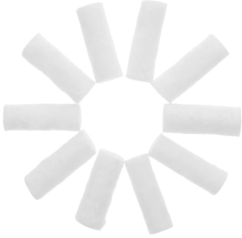 VANZACK Lot de 10 Allume-feu Coton Blanc pour Camping Et Foyer Extérieur, Bâtonnets Ignifuges Compacts, Allumage Rapide Et Utilisation Polyvalente en Plein Air