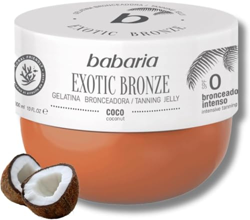 Babaria - Exotic Bronze Coco F-0 | Autobronceador Corporal Intenso | Bronceador Cuerpo | Crema Autobronceadora Corporal | Crema Bronceadora Cuerpo | Tanning Oil (Paquete de 5)