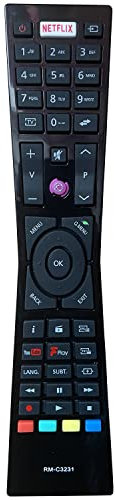 Replacement compatible for jvc rm-c3231 remote control, pre-programmed, compatible jvc remote control SMART 4K LED TV RMC3231 LT-32C670 LT-32C661 LT-24C660 LT-24C661 LT-32C660