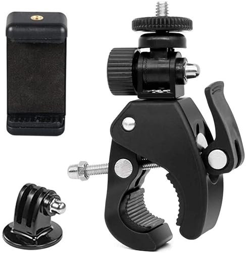 micros2u Roll Bar/Cage Handlebar Seatpost Mount Clamp Arm. Compatible with GoPro Hero, ActionCam, Camera, Phones, Insta360