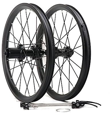 ZFF 16 Zoll 305 Klappfahrrad Radsatz BMX-Rad Aluminiumlegierung Doppelwandiger Rand Scheibenbremse Schnelle Veröffentlichung 100/135MM 8 9 10 11-Gang-Kassette 24 Löcher