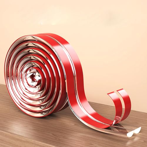 Fhlbestyu Protezione bordi per bambini, 5/3 m, con 4 angoli, paraspigoli per bambini, autoadesiva, protezione per bordi del tavolo, larghezza 1,0 x 1,0 cm, B10-5