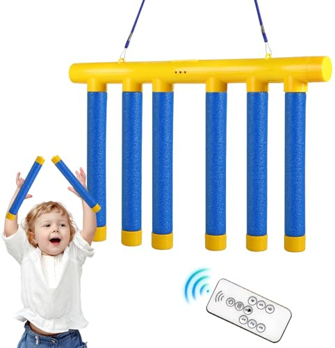 KBIBCK Spielspielzeug mit Fallenden Stöcken, Fangstöcke-Spiel, Catching Sticks Game, Drop Stick Game,Fangspiel mit Einstellbarer Fallgeschwindigkeit Fernbedienung (Classic) (Fernbedienung)