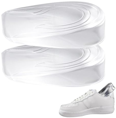 Alzatacco In Silicone Trasparente - Solette Per Scarpe | Rialzo Interno Per Piedi, Inserti In Gel Morbidi Regolabili, Supporti Comfort Invisibili Per Dislivello Gamba E Stabilità Durante Il Passo