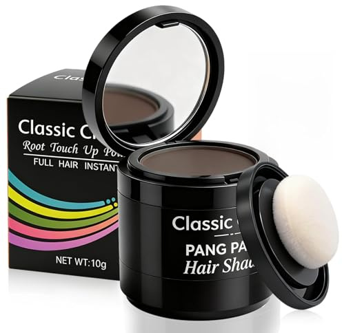 10g Polvere per Capelli,Correttore Radice Capelli,Powder Impermeabile,effetto volumizzante per capelli più pieni,risultato naturale e immediato,uso semplice per donne e uomini(Marrone scuro)