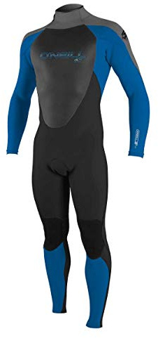 O'NEILL YOUTH EPIC 3/2MM BACK ZIP FULL WETSUIT, 12, Black/Ocean/Smoke