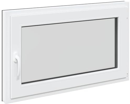 Fenêtre de Cave, Fenêtre de Sous-sol 100x70 cm oscillo-battante DIN droite anthracite