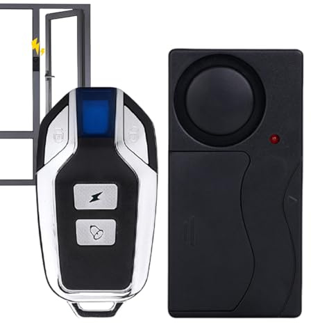 de alarma de motocicleta - Alarma portátil de 110 dB con sensor de vibración, dispositivo antirrobo, de alarma para motocicletas y bicicletas | volumen ajustable para asegurar