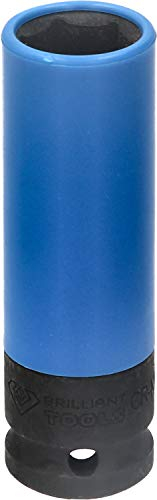 KS Tools - BRILLIANT TOOLS BT691006 1/2 Llave de vaso de impacto para llantas de aluminio, 17 mm [Powered by KS TOOLS]