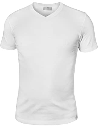 Liabel Pack 3 T-Shirt Caldo Cotone Uomo Bianco/Nero (3 T-Shirt Bianco Scollo V. - 6)