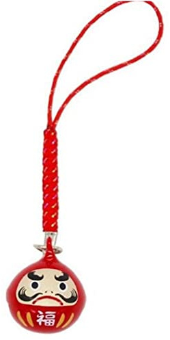 Fopytu Pendentif Japonais Chanceux De Cloche Daruma Bells Chain De Chaîne De Richesse Health Fortune Mal Éviter Les Pendentifs De Symbole