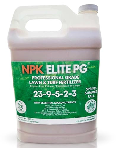 NPK Fertilizer - Liquid Lawn Fertilizer with Nitrogen, Phosphorus & Potassium for Grass, Turf, Golf Courses & Conifer Trees by FoliarTech, 4L